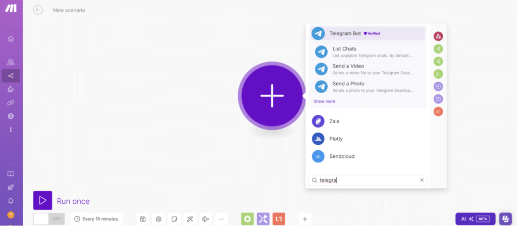 Automatiser Telegram avec Make : connecter telegram