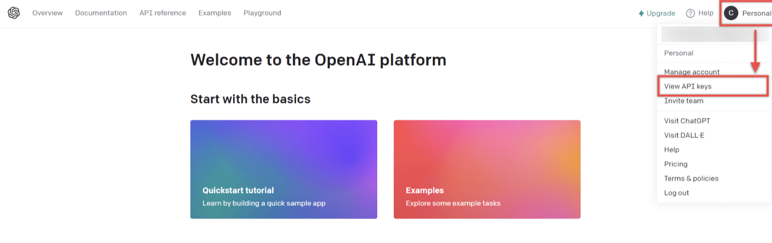 Automatiser ChatGPT avec Make, accéder à la clé API