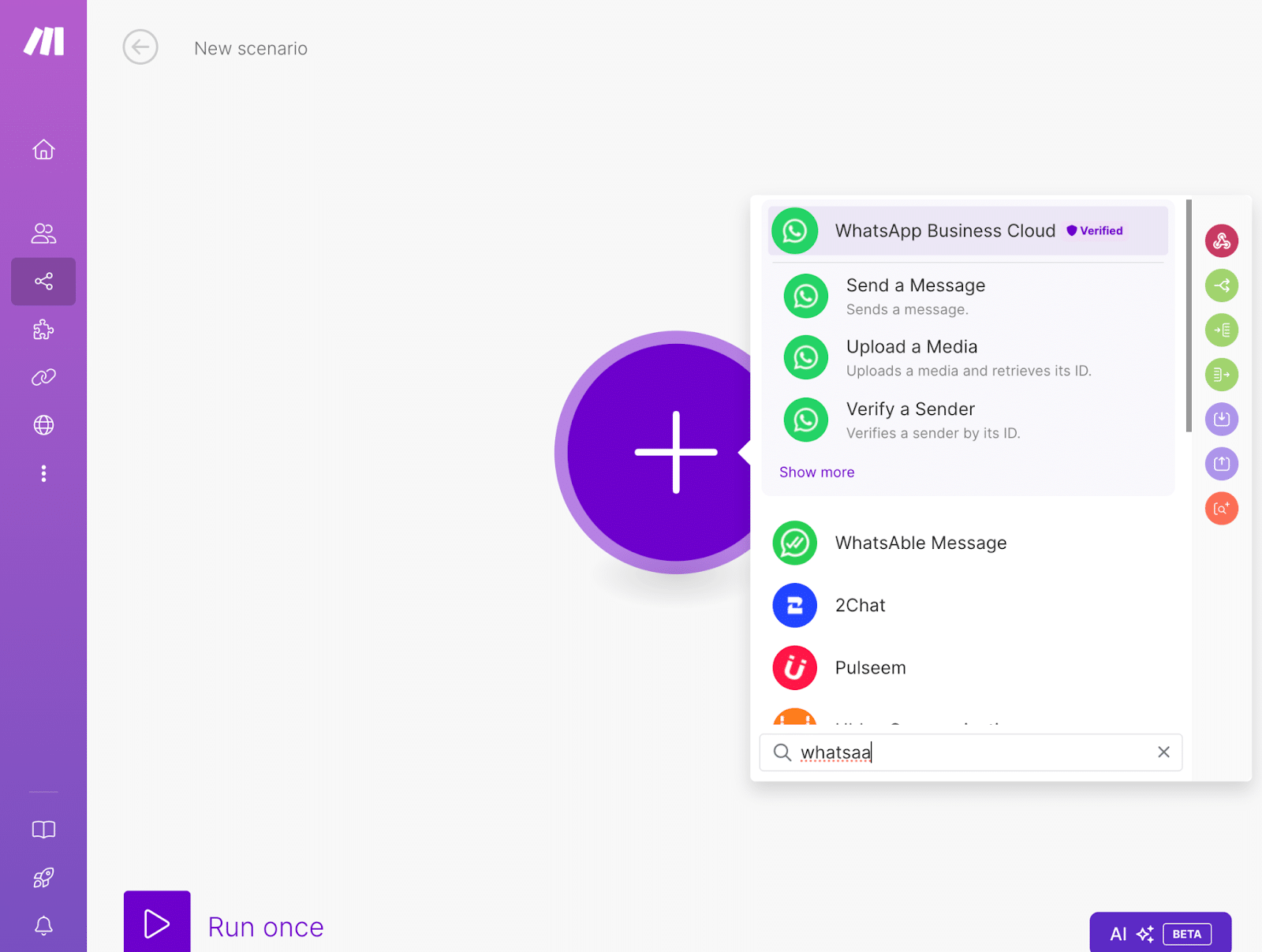 Automatiser Whatsapp avec Make : connecter whatsapp