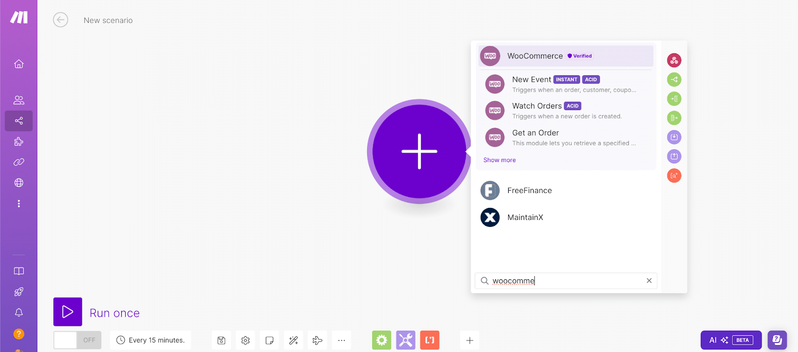 Automatiser WooCommerce avec Make : connecter